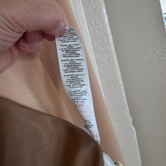 💥💥Clearance💥💥 Karen Millen Tailored Button Military Double-Breasted Tan Blazer - Picture 11 of 13